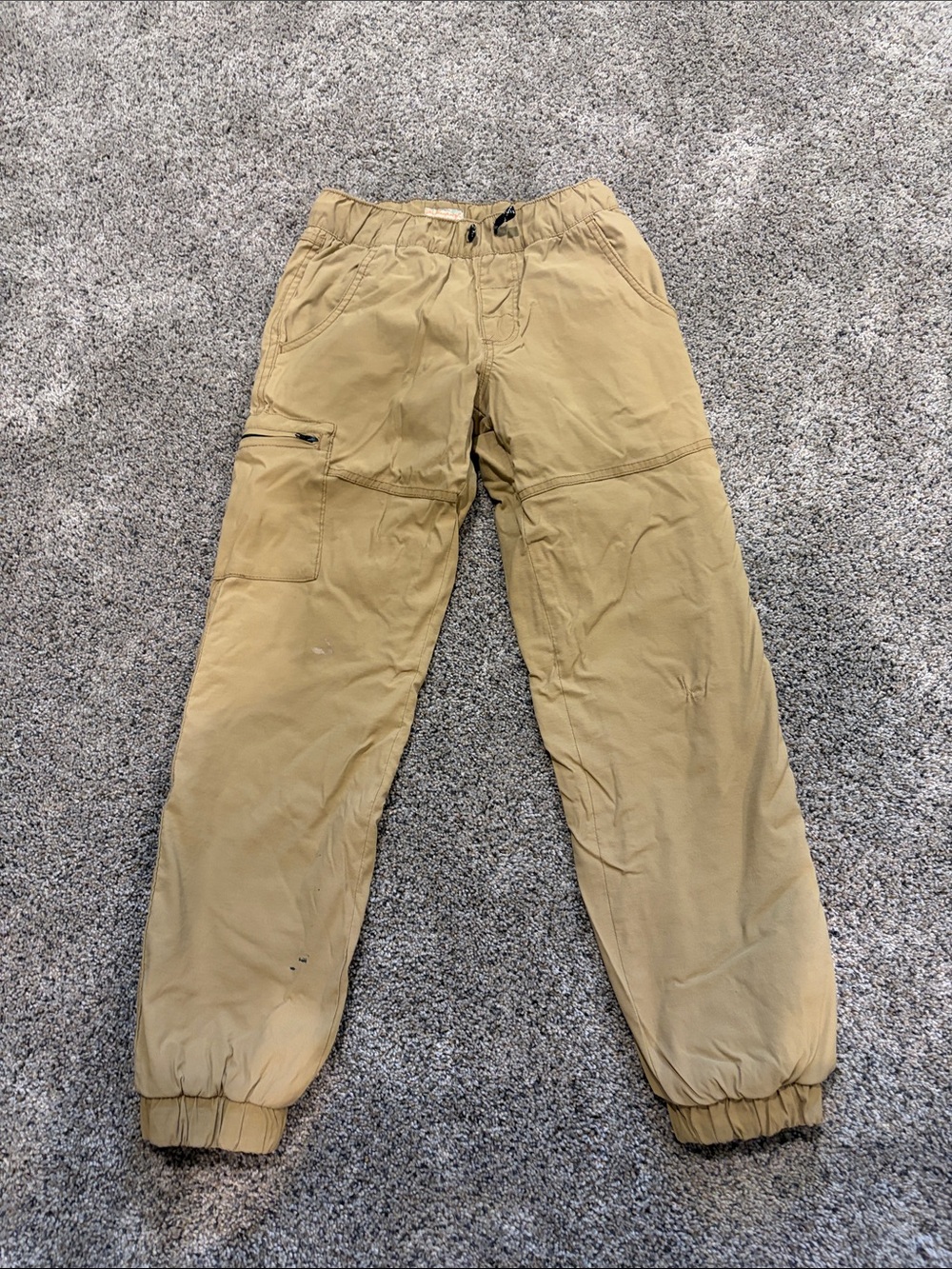 Weatherproof Tan Kids Jogger Sweatpants